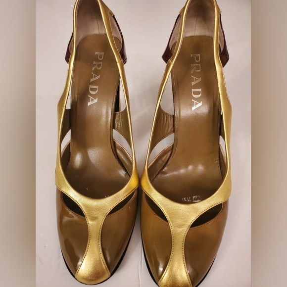PRADA Colorblock Heels sz 38, US 8 - Picture 1 of 7